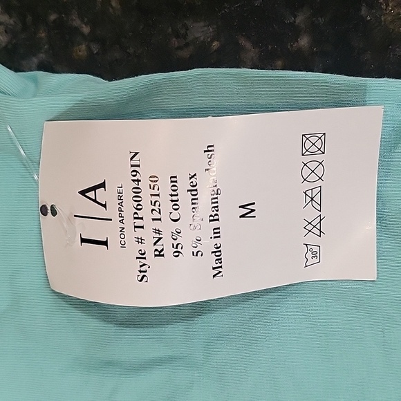 Nwt Icon Apparel Short Sleeve T-Shirt: Blue Tops - Women's Size Medium - Picture 7 of 7